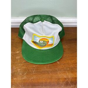 Vintage Titans Combine Harvester Trucker Hat Louisville MFG Mesh Snapback